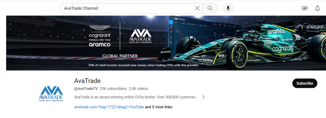 AvaTrade Channel - Forex Trading YouTube Channel