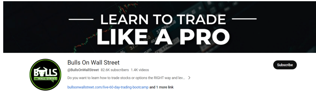 Bulls on Wall Street channel - Forex Trading YouTube Channels