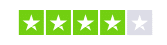 HF Markets Trustpilot light green stars