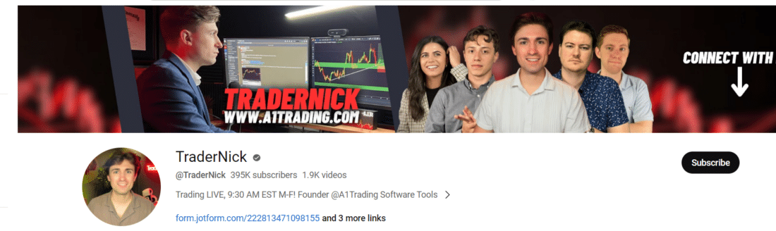 TraderNick Channel - Forex Trading YouTube Channels