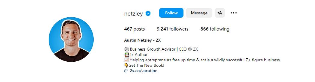 Austin Netzley - Forex Traders to follow on Instagram