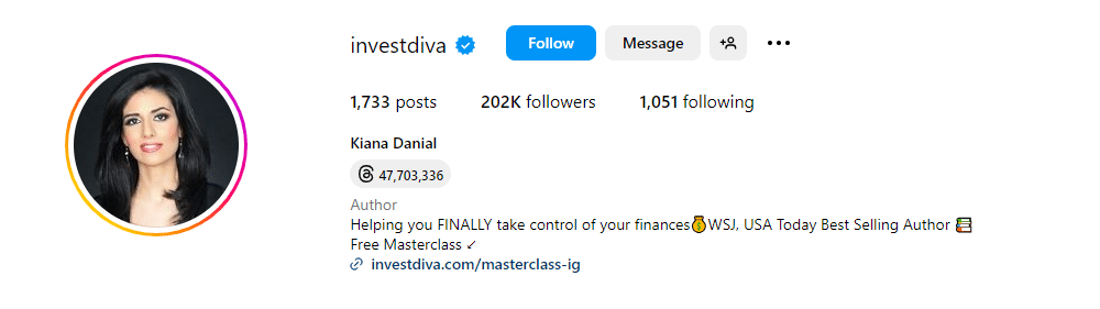Kiana Danial - Forex Traders to follow on Instagram