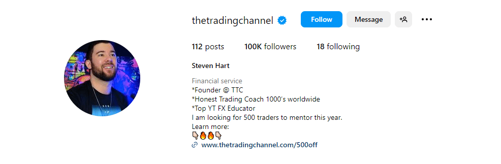 Steven Hart - Forex Traders to follow on Instagram