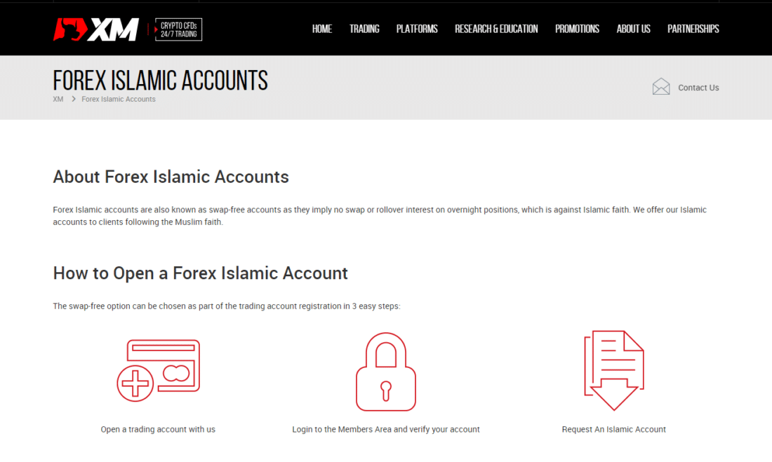 XM Islamic Account