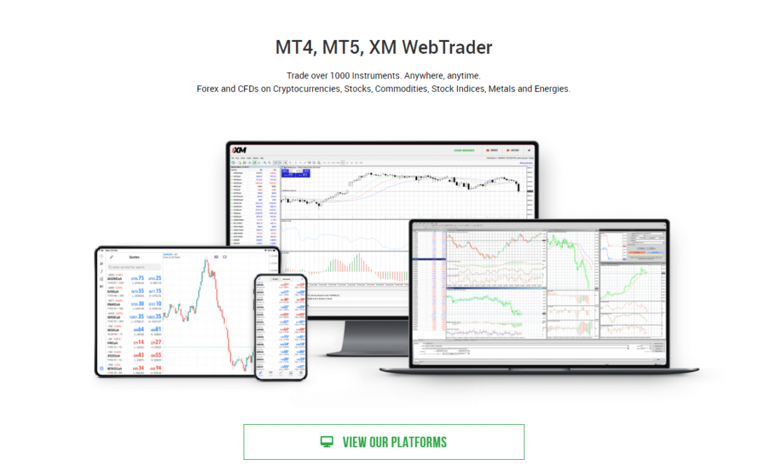 XM Trading platforms
